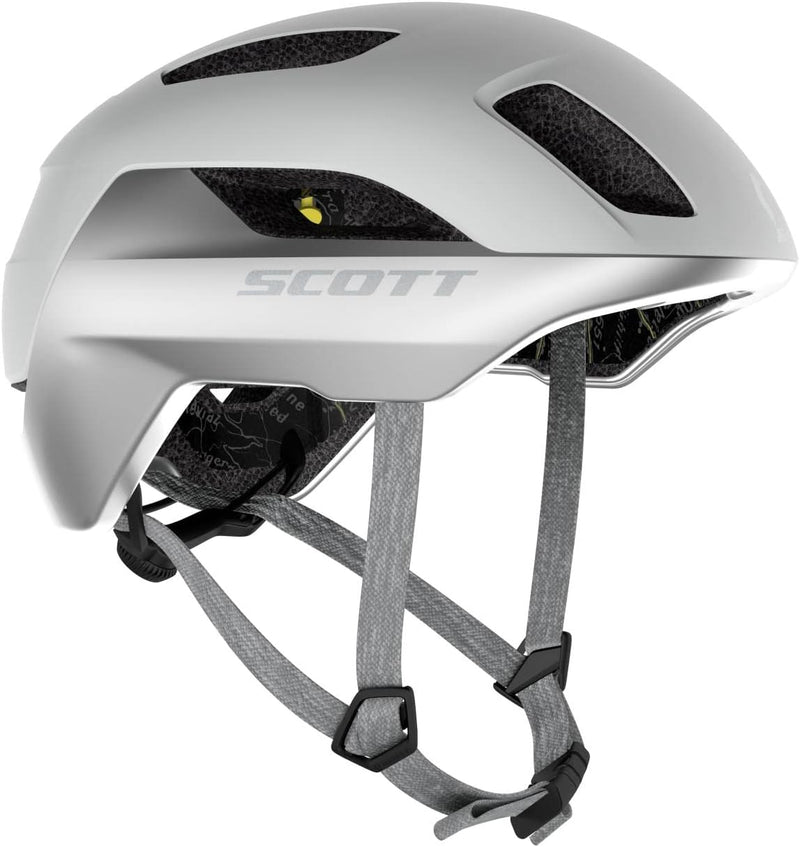 Scott La Mokka Plus MIPS City Fahrrad Helm refelctive weiss/silberfarben 2023: Grösse: S (51-55cm)