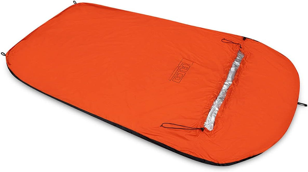 LACD Unisex – Erwachsene Bivy Bag B II WP Breathable Schlafsäcke, Orange-Grau, 25x10cm
