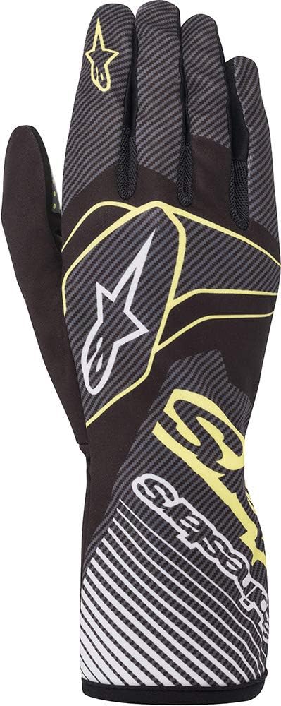 Alpinestars Karthandschuhe Tech 1-K Race V2 Carbon Black/grün XL