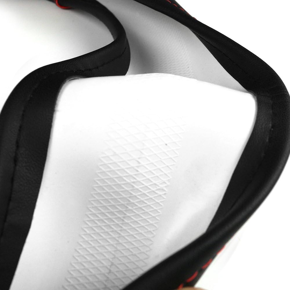 FMS PU Leder Lenkradhülle für Peugeot 4008 Lenkradabdeckung Auto Lenkradbezug, Langlebig, Atmungsakt