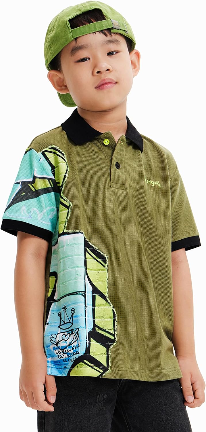 Desigual Jungen Polo Shirt 4 Jahre Grün, 4 Jahre Grün