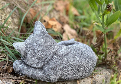 stoneandstyle Steinfigur Kater Paule Katze frostfest wetterfest bis -30°C Steinguss Gartenfigur