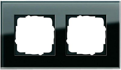 Gira 021205 021205 Rahmen 2-fach Esprit Glas, schwarz 2fach, 2fach