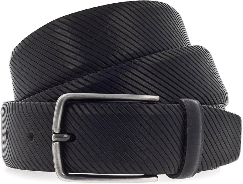 Vanzetti 35mm Leather Belt W105 Black - kürzbar