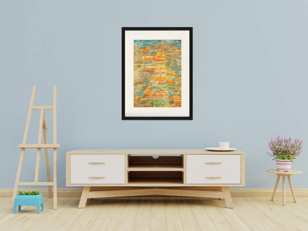 1art1 Paul Klee Poster Hauptweg Und Nebenwege, 1929 Gerahmtes Bild Mit Edlem Passepartout | Wand-Bil