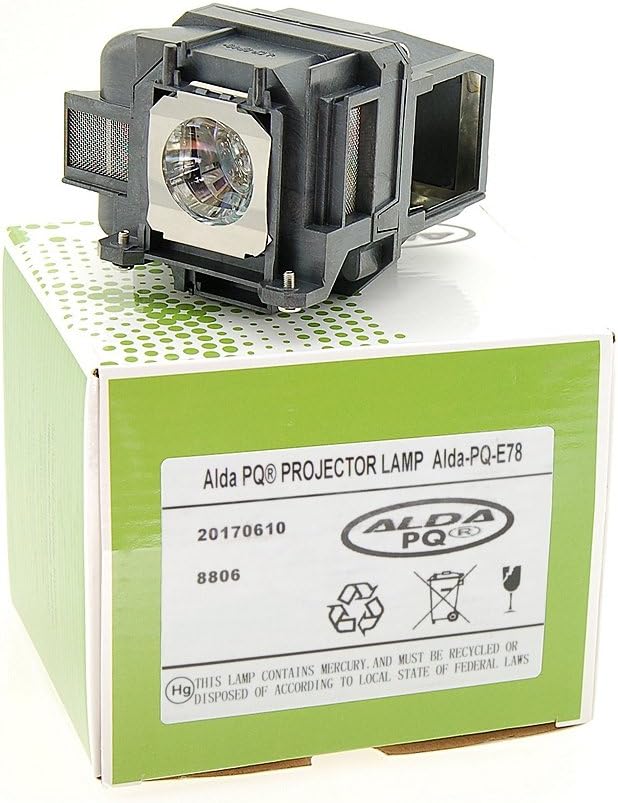 Alda PQ-Premium, Beamerlampe/Ersatzlampe für EPSON EB-X20 Projektoren, Lampe mit Gehäuse