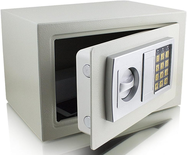 Elektronischer Möbeltresor Minitresor Wandtresor Wandsafe Schranktresor Geldsafe Lichtgrau Masse(B/H