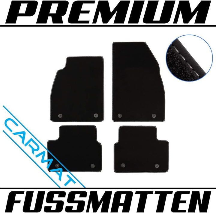 TEXER Textil Fussmatten Passend für Opel Insignia A Bj. 2013-2017 Premium