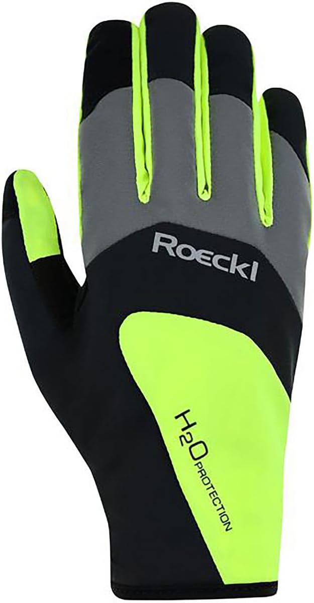 Roeckl Rapallo Winter Fahrrad Handschuhe lang wasserdicht schwarz/gelb 2024 7.5, 7.5