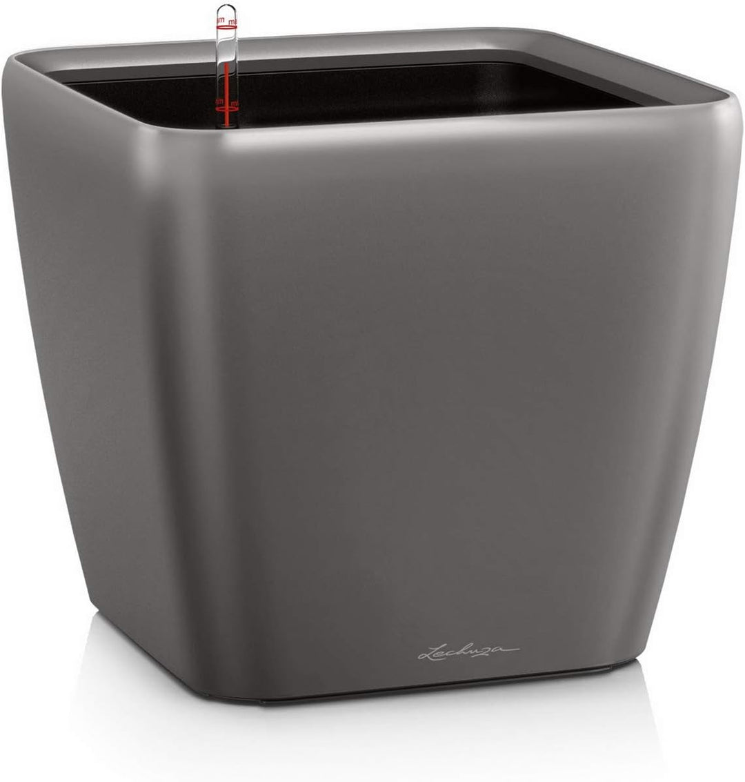 LECHUZA QUADRO Premium LS 43 anthrazit metallic 16183 43x43x40 cm Anthrazit Metallic, 43x43x40 cm An