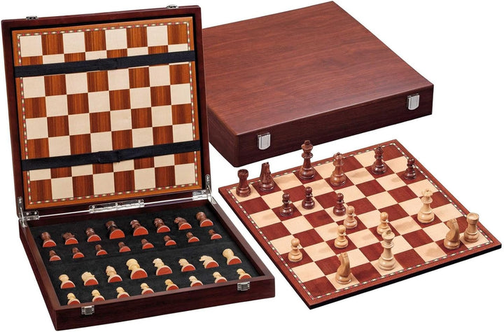 Philos 2504 - Schach, Schachspiel, Schachset Exklusiv mit Schachbrett und Schachfiguren in Figurenbo