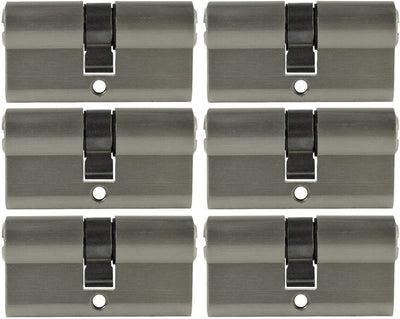 6x Zylinderschloss gleichschliessend 70 mm PZ 35/35 inkl. 20 Schlüssel