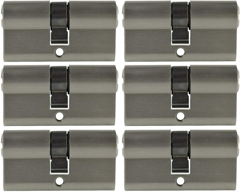 6x Zylinderschloss gleichschliessend 70 mm PZ 35/35 inkl. 20 Schlüssel