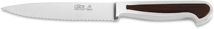 GÜDE Solingen - Tomatenmesser geschmiedet, 13 cm, Grenadill, DELTA, Handmade Germany, Braun