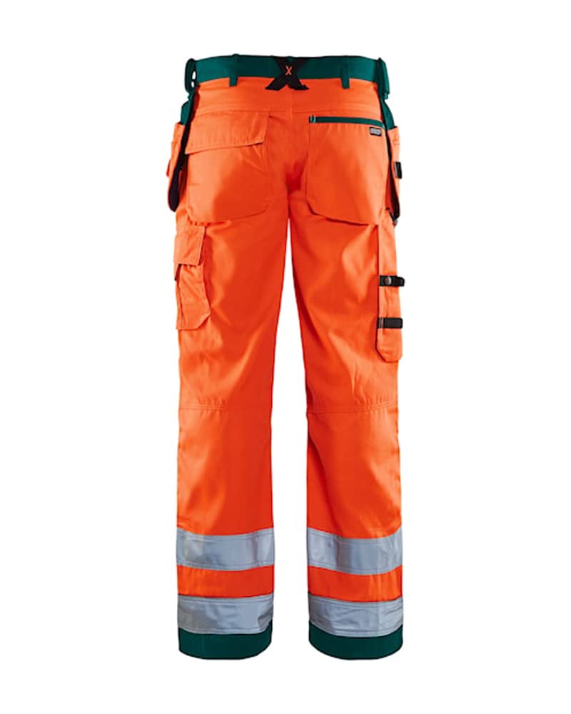 Blaklader 156818115349D112 Handwerker Arbeitshose, High Vis Orange/Grün, Grösse D112