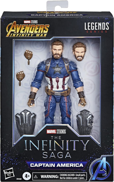 Hasbro Marvel Legends Series 15 cm grosse Captain America Action-Figur, Charakter aus der Infinity S