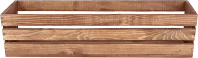 KOTARBAU® Blumenkasten Kräuterkasten aus Holz Langer Balkon-Blumenkasten 600x180x150 mm Braun Braun