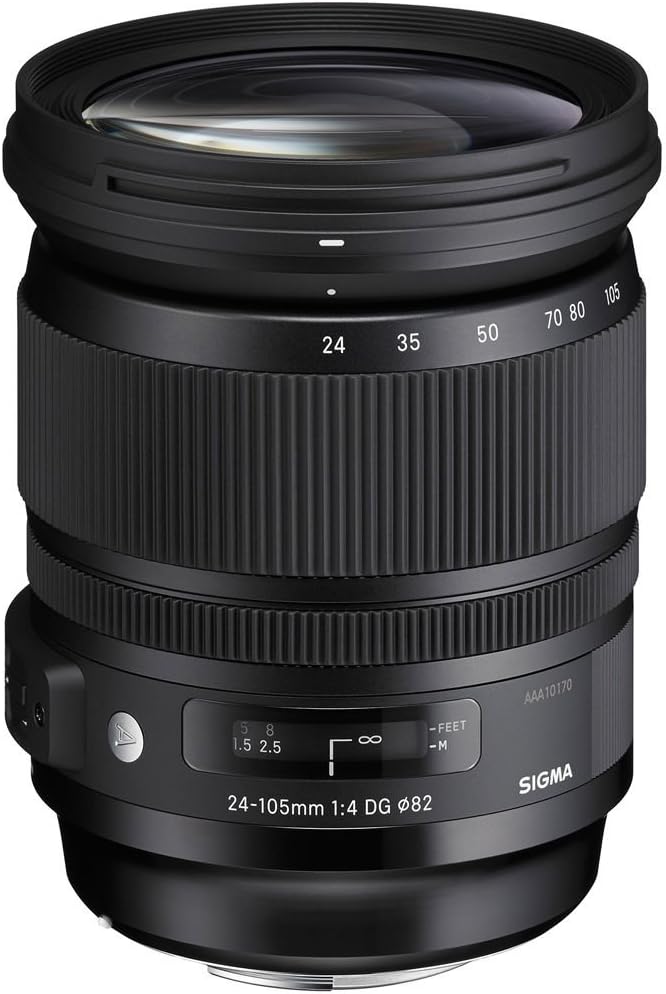 Sigma 24-105mm F4,0 DG OS HSM Art Objektiv für Nikon F Objektivbajonett für Nikon Single, für Nikon