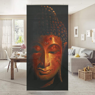 Bilderwelten Raumteiler Madras Buddha 250x120cm inkl. transparenter Halterung 250x120cm incl. transp