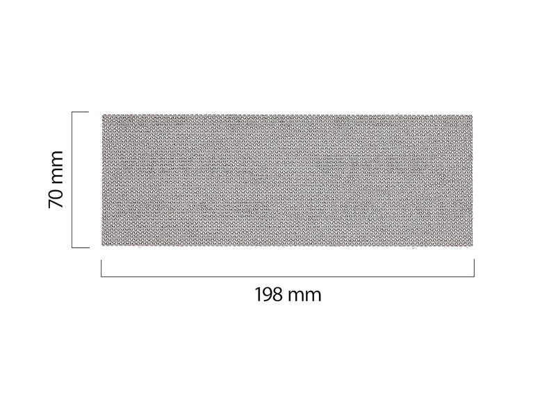 Mirka Abranet Netz-Schleifstreifen 70x198 mm Klett / Korn P320 / 50 Stk / zum Schleifen von Holz, Sp