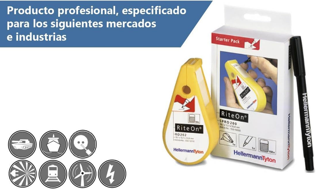 Hellermann Etikett selbstlaminierend spro200-1401 wh pk150