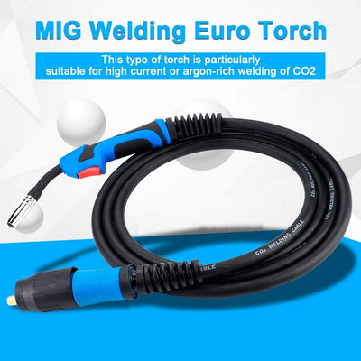 Schweissbrenner MB15AK mit 4 Meter Schlauchpaket Schutzgas CO2 Welding Torch Gun Hals für MIG/MAG Sc