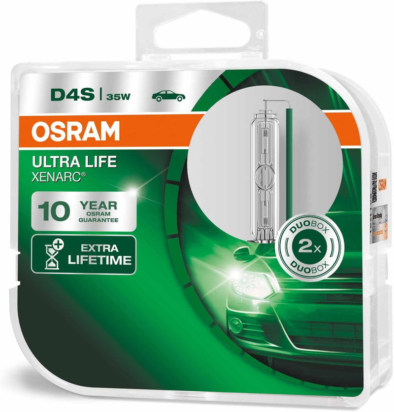 Osram XENARC ULTRA LIFE D4S HID Xenon-Brenner, Entladungslampe, 66440ULT-HCB, Duobox (2 Stück) ULTRA