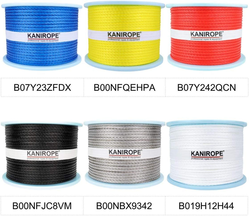 Kanirope® Dyneema Seil PRO 3mm 100m Silber 12-fach geflochten SK78 verstreckt beschichtet, 100m Silb