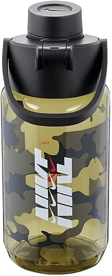 Nike Unisex – Erwachsene TR Renew Recharge Trinkflasche, medium Olive/Black/Siren red, 473ml