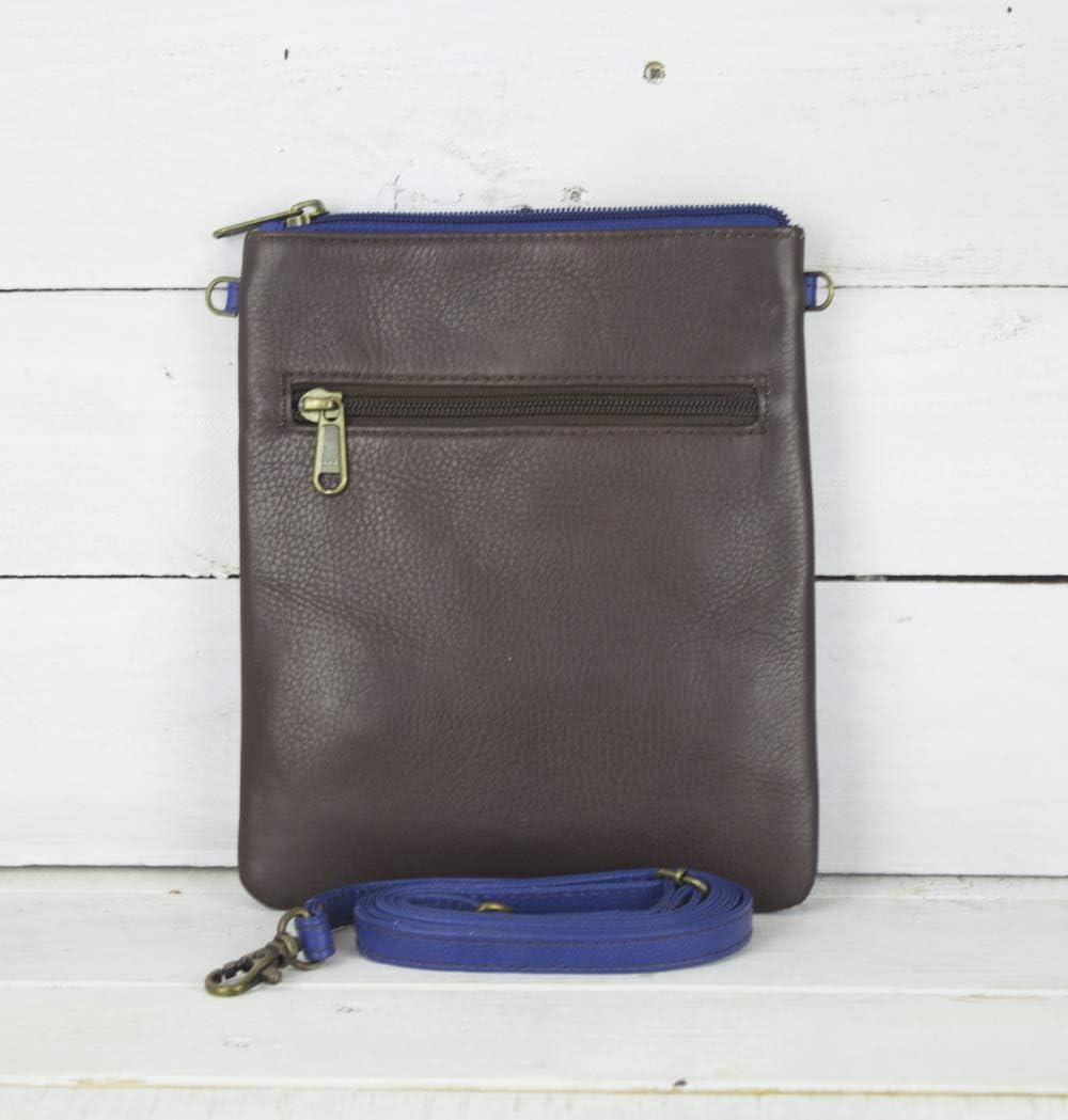 Sunsa Damen Leder Umhängetasche. Kleine Schultertasche auch als Trachtentasche oder Partytasche. Min