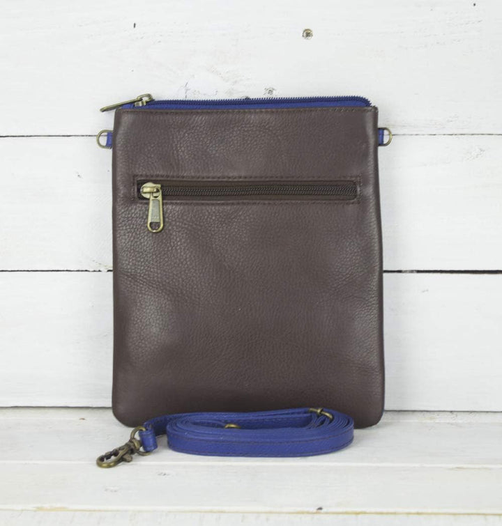 Sunsa Damen Leder Umhängetasche. Kleine Schultertasche auch als Trachtentasche oder Partytasche. Min