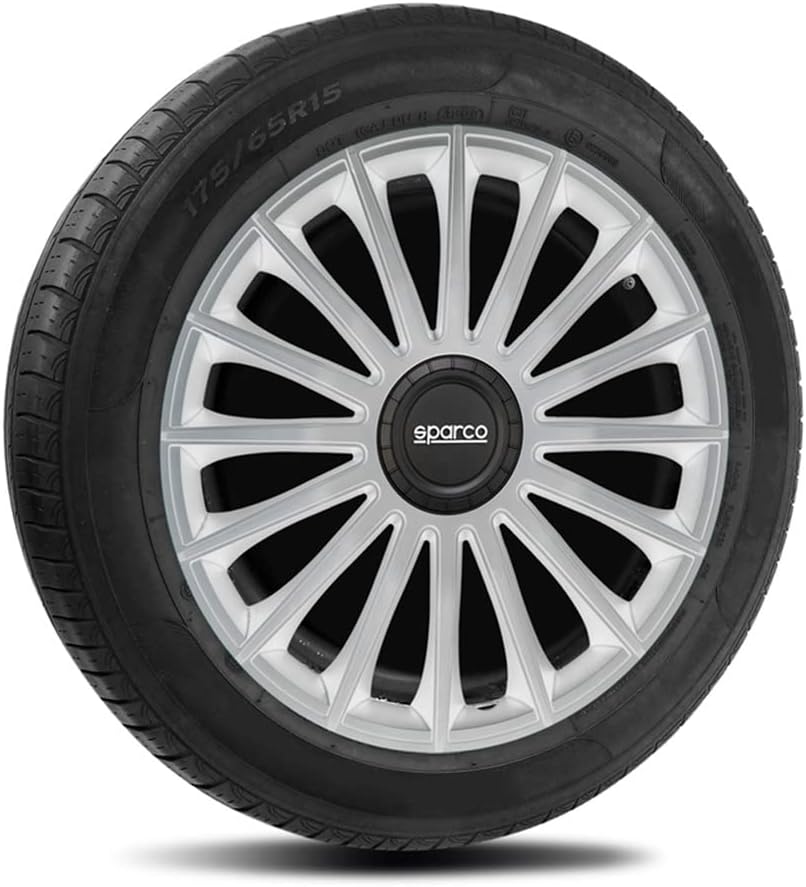 Satz Sparco Radzierblenden Torino 13-Zoll Silber