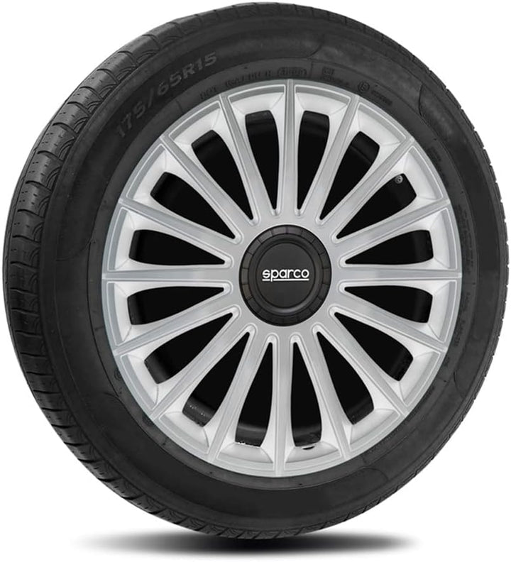 Satz Sparco Radzierblenden Torino 13-Zoll Silber