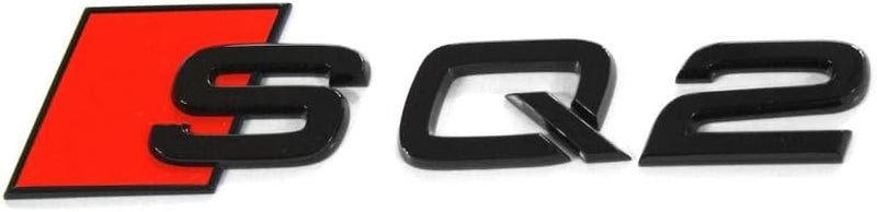 Audi 81A071804 Schriftzug SQ2 Black Edition Emblem Buchstaben Modellbezeichnung Aufkleber schwarz/ro