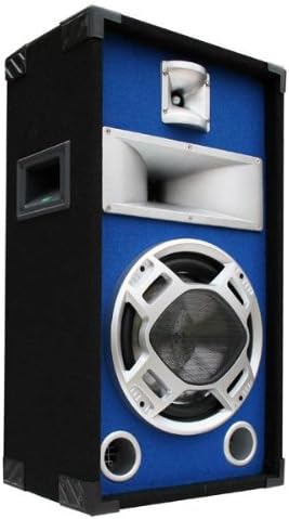 E-Lektron 400W Party PA Lautsprecher Disco Box 25cm BASS Blue-LED SPL25
