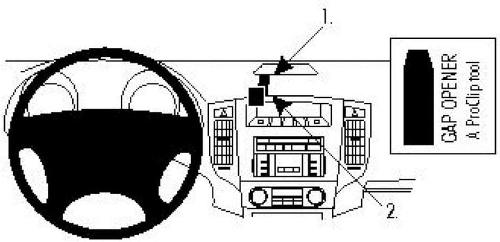 Brodit 853981 ProClip, schwarz