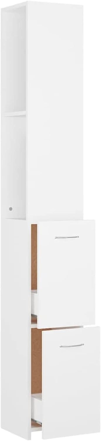 Tidyard Badezimmerschrank Waschküche Regal Badezimmer Schrank Badschrank Badmöbel Hochschrank Holzwe
