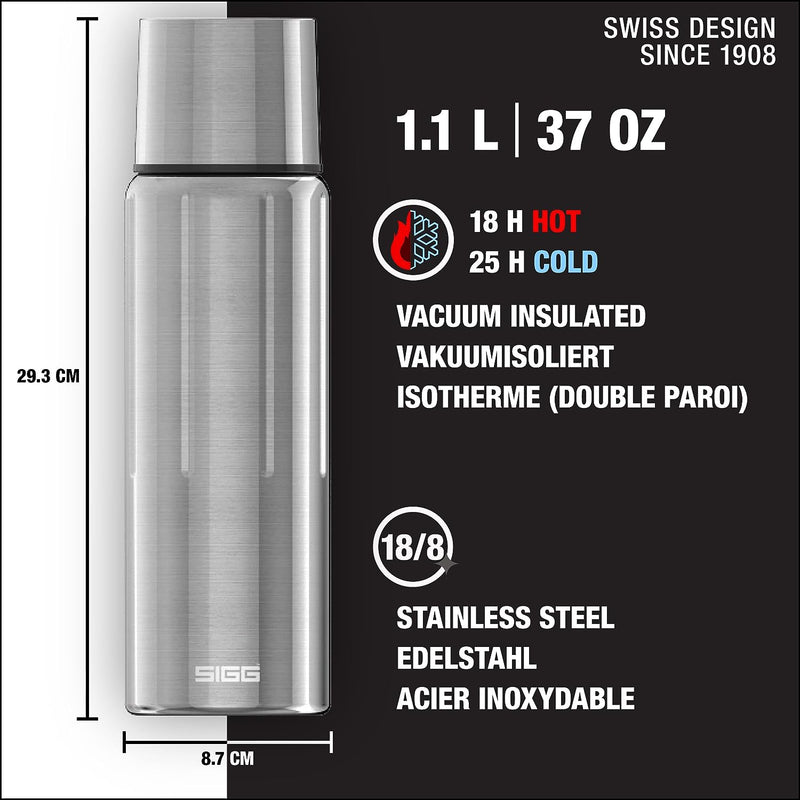 SIGG - Isolierte Trinkflasche - Thermoflasche Gemstone IBT - Mit Tasse - Auslaufsicher - Federleicht