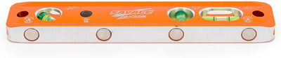 Swanson Tool Co TLL049M Savage Lightning Aluminum Torpedo Magnetic Illuminated Levels, 9", 3 Vials,