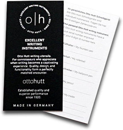 Otto Hutt design 04 Tintenroller 009-18780 – Rollerball mit hochwertiger Beschichtung und glänzender