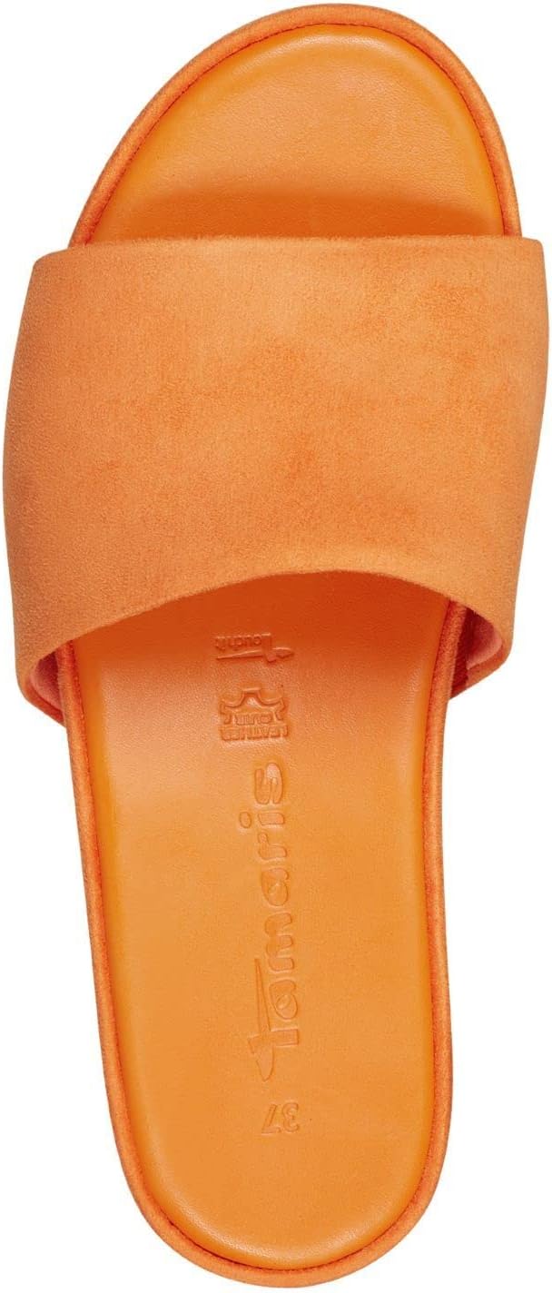 Tamaris Damen Pantolette 1-1-27254-30 41 EU Orange, 41 EU Orange