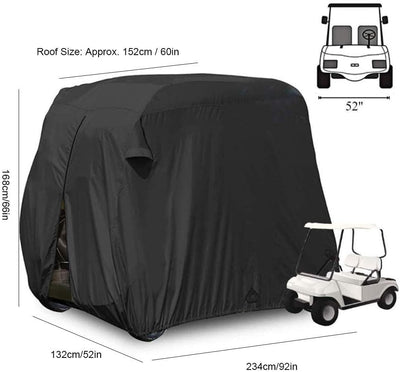 Golf Cart Abdeckung Windschutzscheibe Aufbewahrungsdeckel für den Warenkorb Dust Cover Golfwagen Buc