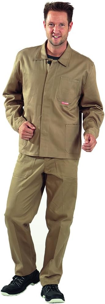 Planam 150 BW 290 Arbeitsjacke - Optimale Sicherheit und Komfort - Farbe: Beige - Grösse: 54 Khaki 5