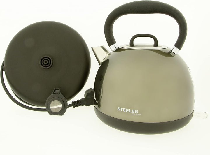 STEPLER Wasserkocher Retro-Design 1,7 Liter (WKR001) | Teekessel | Flötenkessel | Teekocher | Überhi