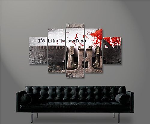 islandburner Bild Bilder auf Leinwand I Confess Modern Street Art MF XXL Poster Leinwandbild Wandbil