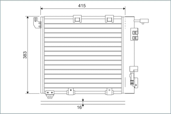 VALEO Kondensator Klimaanlage 817506