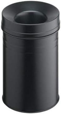 Durable Papierkorb Safe+ rund 15 Liter, schwarz, 332501 schwarz 15 Liter, schwarz 15 Liter