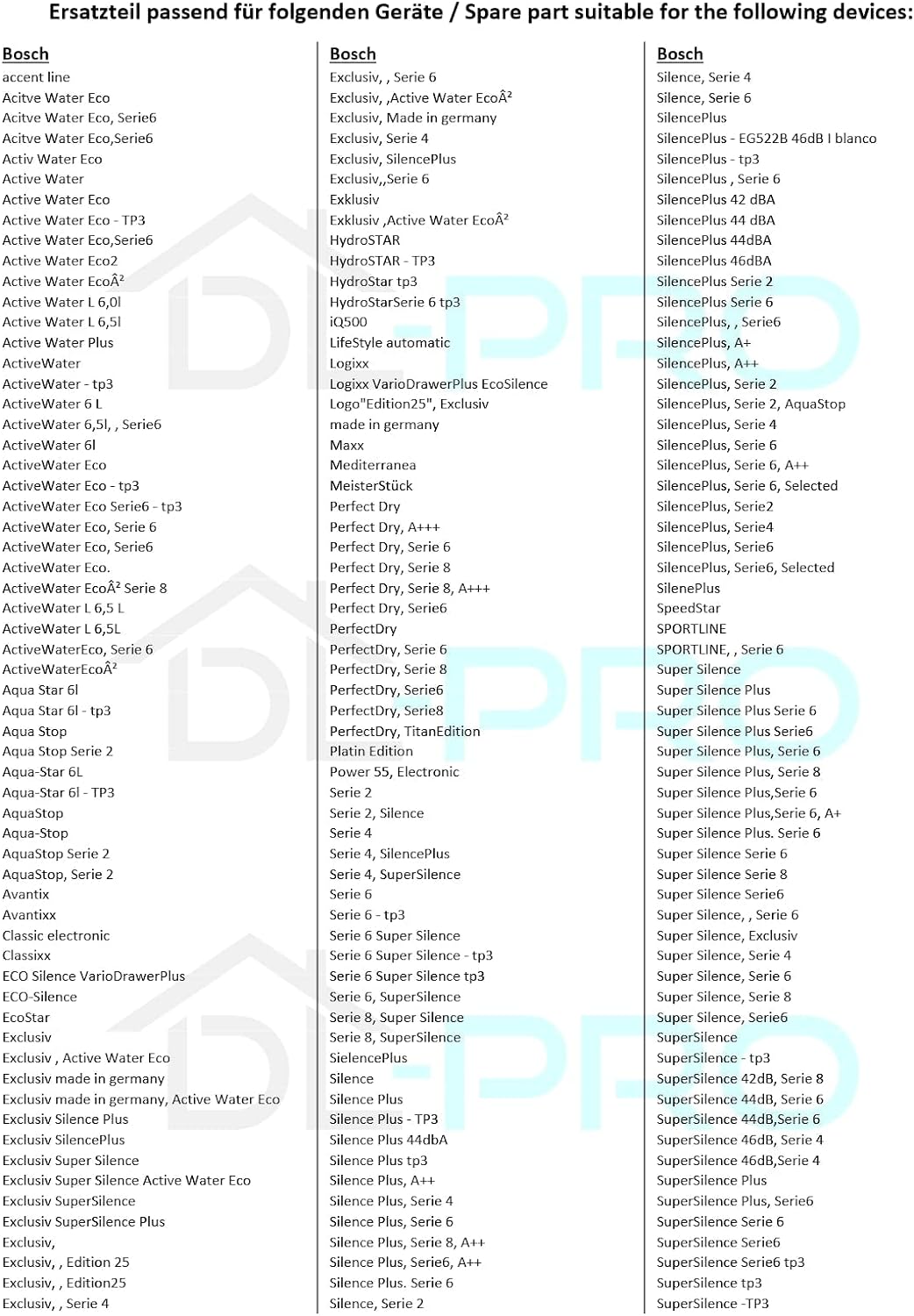 DL-pro Magnetventil-Reparatursatz für Bosch Siemens 645701 00645701 Füllventil Ventil Aquastopventil