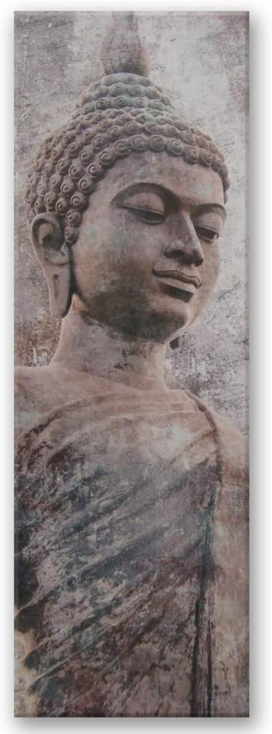Feeby Bilder Buddha 30x90 cm 1 Teilig Wohnzimmer Schlafzimmer Büro Flur Küche Wandbilder Leinwandbil