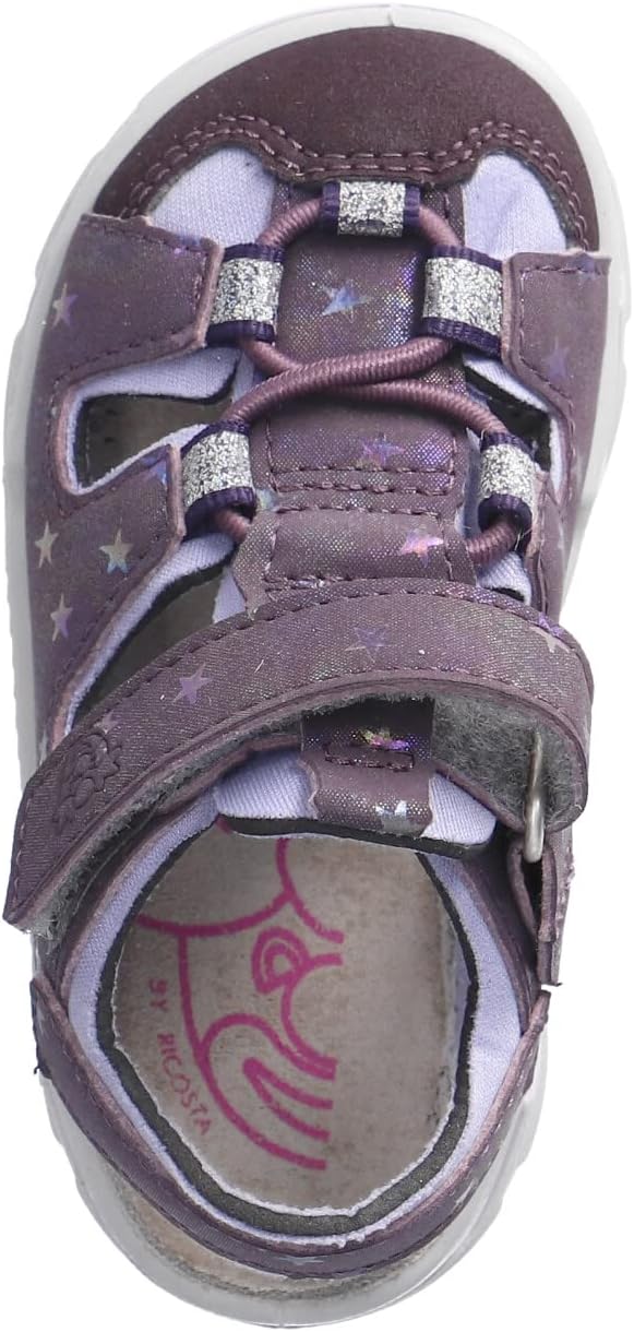 RICOSTA Mädchen und Jungen Sandalen GERY, Kinder Lauflernschuhe, Weite: Mittel, waschbar 22 EU Viole